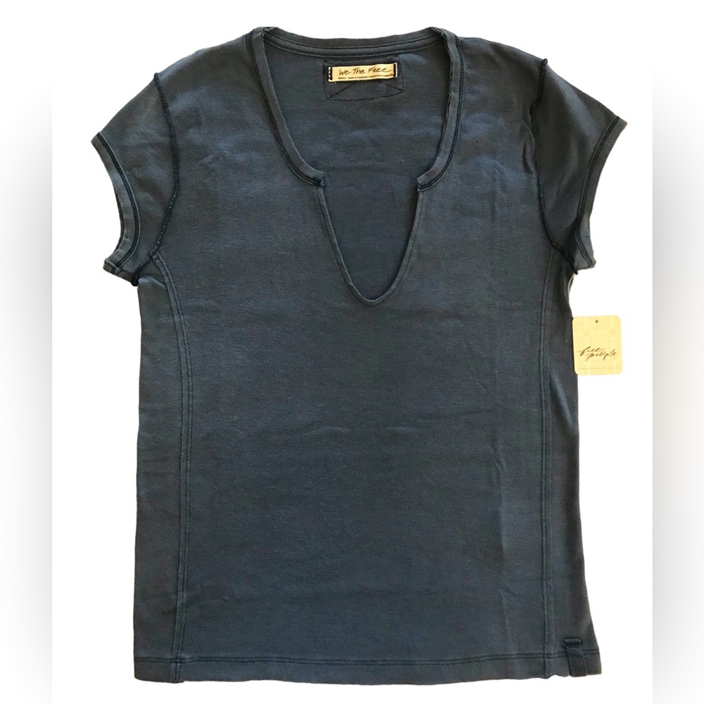 Free People Always Yours Tee Small Shaded Lake New